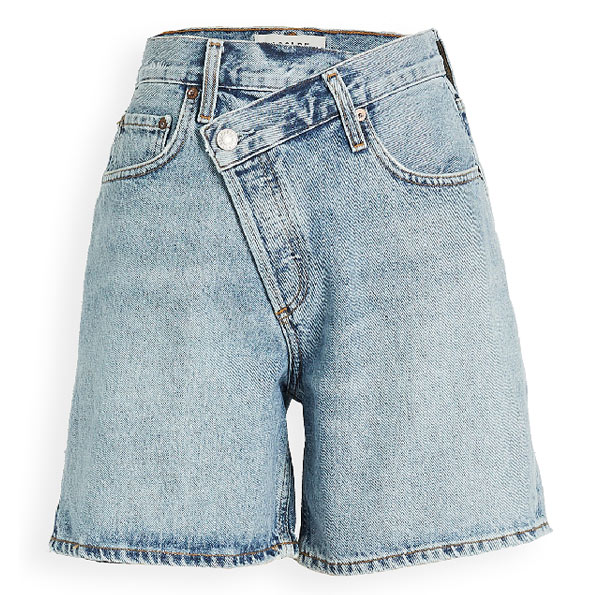 Criss Cross organic denim shorts - Agolde